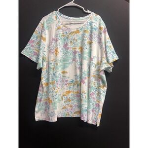 Kim rogers Woman plus sz 4X  Short Sleeves Stretch